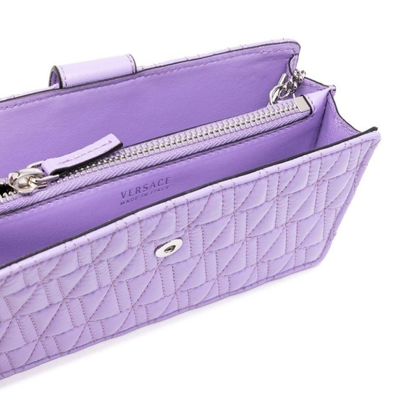 Versace Virtus Quilted mini bag lavender BRAND NEW - Picture 3 of 3